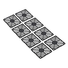 60mm Fan Filter, 8 Pack ABS Plastic Ventilator Grill Protector Guard, Black