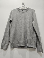 Banana Republic mens Gray Crewneck Sweater 100 Cotton Medium