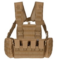"Chest Rig, \"Mission\", Coyote Tan Kampfweste Verstellbare Weste Tarnkampfweste"
