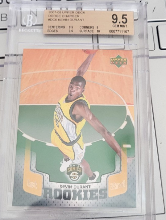 Kevin Durant Rookie 2007-08 Upper Deck Dodge Charger #dc6 BGS 9.5/10