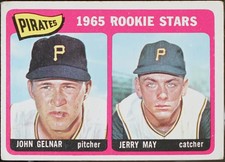 1965 Topps Baseball Pirates 1965 Rookie Stars (John Gelnar / Jerry May) RS, R PR