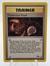 Mysterious Fossil 62/62 1st Edition Regular Non Holo WoTC Pokemon Fossil Set LP