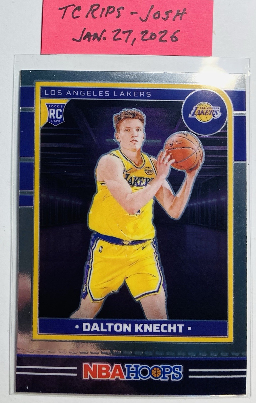 2024-25 Panini Nba Hoops - Rookies Dalton Knecht #247 Silver Holo (RC) Lakers