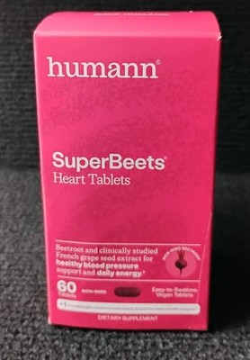 Humann SuperBeets 60 Heart Tablets Unopened