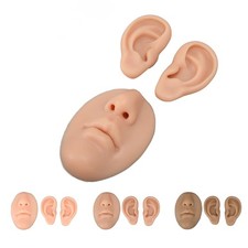 Silicone Ear Model Novice Simulated 3D Nose and Mouth Model Display Prop Teachin