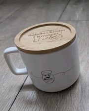Nutella Kinder Knusper Liebe Tasse mit Bambusdeckel Neu