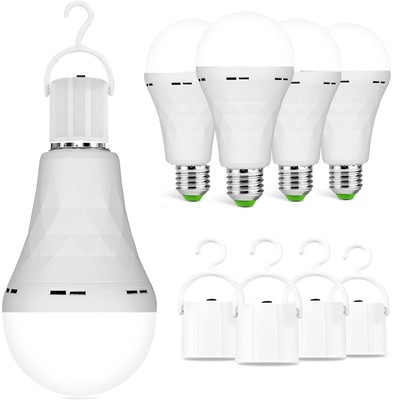 4 Pack Emergency LED Light Bulbs 15W Garage Lamp E27 E26 Daylight White 6500K
