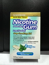 GoodSense Nicotine Gum 2mg Arctic Mint 110 Pieces Exp.07/25 ⭐️”Like Nicorette!”