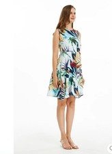 Hawaii Women's Vintage Fit and Flare Dress in Lost in Paradise - SIZE XL - NWT