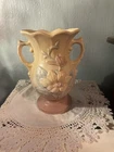 Vtg Hull Art Pottery USA Magnolia Matte Vase Double Handle No Chips Or Cracks