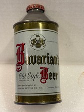 BAVARIAN'S OLD STYLE BEER Cone Top Beer Can Covington, KY - orig crown!