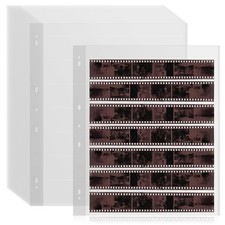 50 PCS 35mm Film Negative Sleeves Storage Album Pages Holds 7 Strips 6 Frames