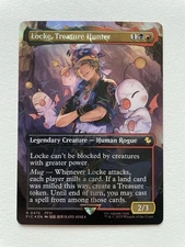 MTG  Locke, Treasure Hunter BORDERLESS CHOCOBO TRACK FOIL  0475  FIC