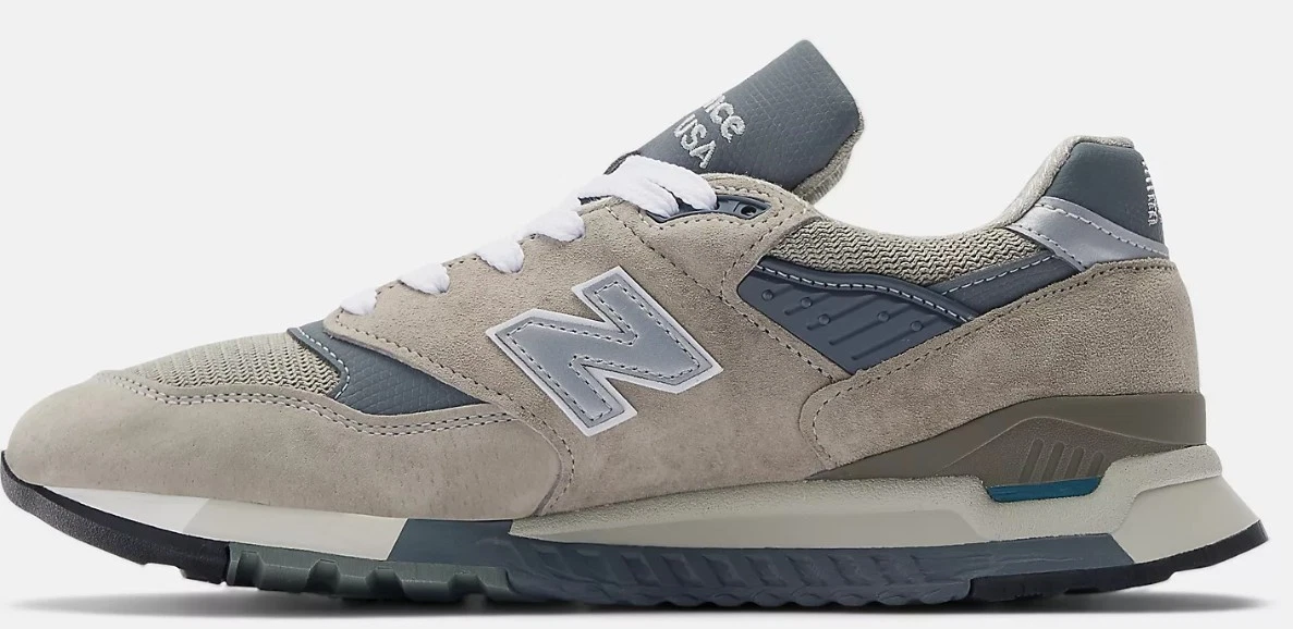 NEW BALANCE SIZE 13 D GREY SILVER MADE IN USA 998 CORE U998GR NEW