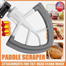 Flex Edge Beater Kitchenaid Attachments FOR Tilt-Head Stand Mixer Paddle Scraper