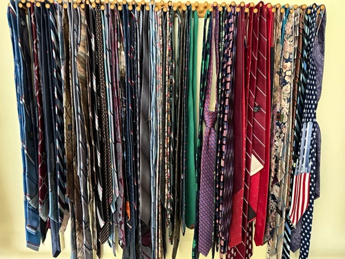 Men’s Classic Tie Lot Multicolor Mixed Patterns Assorted Neckties @70 ties - product listing photo