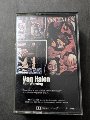 Van Halen ''Fair Warning'' Cassette Tape