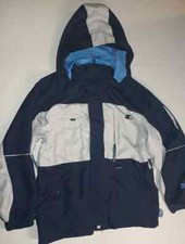 Starter Boys Windbreaker Hooded Jacket Full Zip Outdoor Navy Blue Size L B001