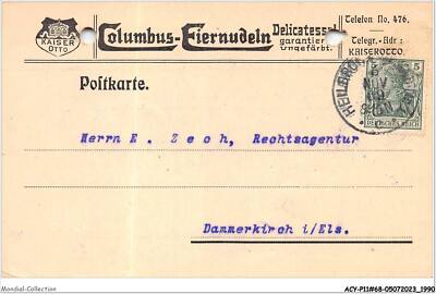 ACYP11-68-1002 - GERMANY HEILBRONN - Colimbus Eiernudeln ADVERTISING CARD