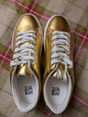 LA REDOUTE COLLECTIONS PLUSMetallic Trainers UK