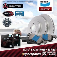 Bendix Front Euro+ Disc Rotors & Pads for Mercedes-Benz A-Class A250 W176 320mm