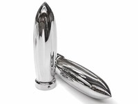 "Alu Griffe Torpedo Custom Chrom Performance 1\" FüR Harley Davidson HD Chopper "