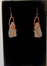 Handcrafted Wire-Wrapped Seaglass Earrings