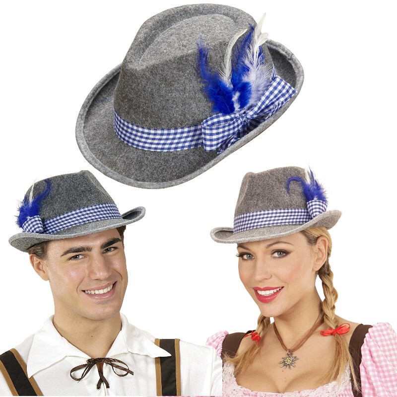 Trachtenhut Damen Mit Feder - Bayern Oktoberfest Hut Unisex Vintage Style