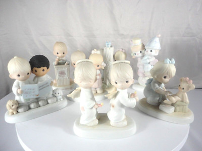 Lot of 7 ENESCO Precious Moments Decorative Porcelain Figurines