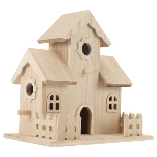 Wooden Bird House Pet Bird Nest Hanging Sleeping Nest Bird Nest Box Garden Decor