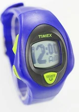 Timex Watch Wiseguy Series Kids Games Sport 30m Batt Quartz Blue Black Digital