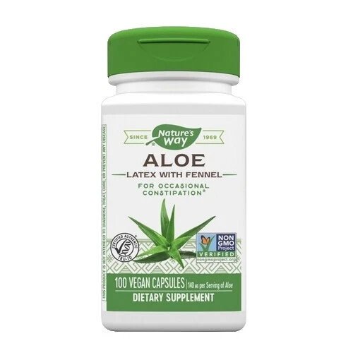 Cápsula de vitaminas y minerales de aloe vera Nature's Way