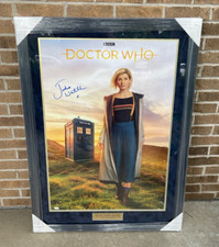 Jodie Whittaker Thirteenth Doctor Who Signed Framed Poster Photo JSA COA 13th