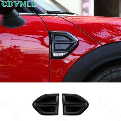 For Mini Cooper Countryman F60 Bright Black Front Fender Side Vent Garnish Trim
