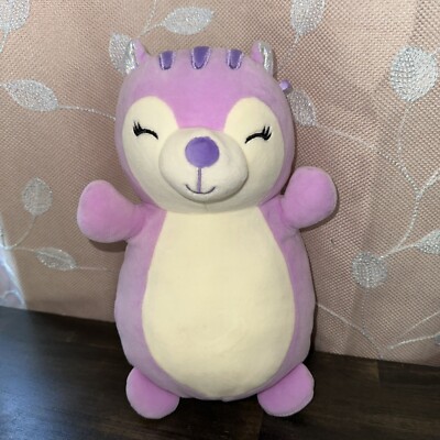 squishmallow Plush Plushue Hug Mees  10'' Light Purple Pink