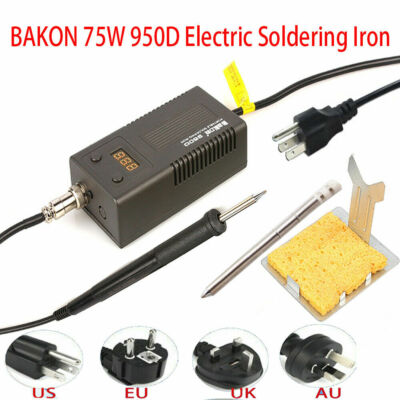 Upgraded Soldering Iron Portable Iron T13 Head Tip 950D 75W Digital Electric