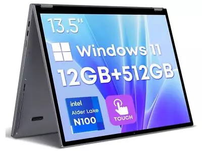 CHUWI 13.5''FreeBook 2in1 Touchscreen Laptop 12GB RAM 512GB SSD Intel N100 w/Pen