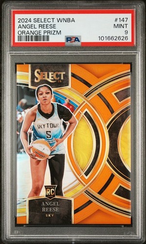 2024 Panini Select WNBA Angel Reese Rookie RC Premier Orange #20/125 Sky PSA 9
