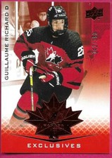 2021-22 Upper Deck Team Canada Juniors GUILLAUME RICHARD #37 Exclusives 042/250