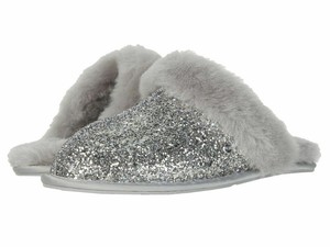 silver glitter ugg slippers