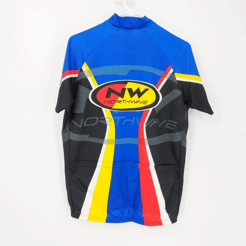 Camiseta deportiva Northwave 1/4 cremallera manga corta bicicleta ciclismo azul negro juvenil talla 6/XL Foto 3 de 4