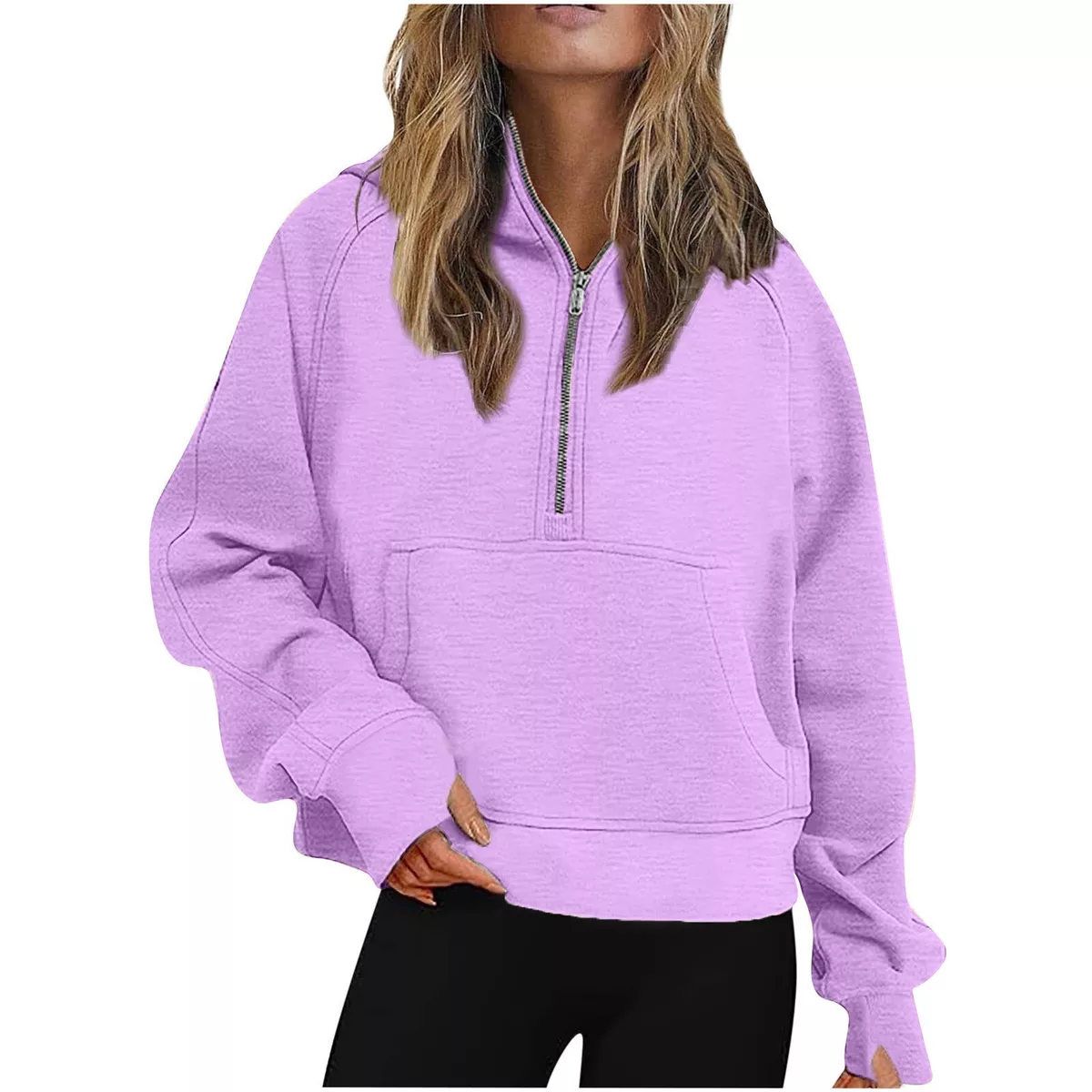 Half zip cropped clearance fleece