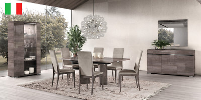 ESF Viola 9 Piece Contemporary Dining Room Set Made in Italy by Status Italy