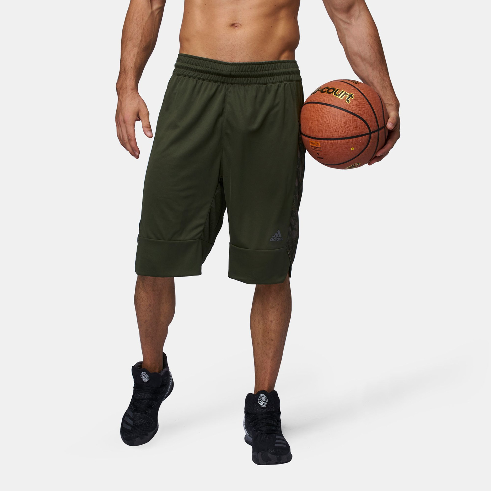 Мужские баскетбольные шорты с принтом Adidas Essential Dark Green NEW