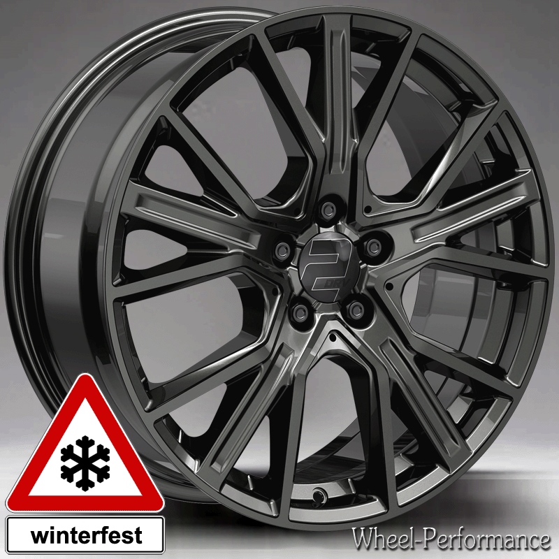 19 Zoll W34 Alufelgen 8,5+8X19 5X112 ET45-40 In Dunkelgrau FüR Audi RS3 8V-image