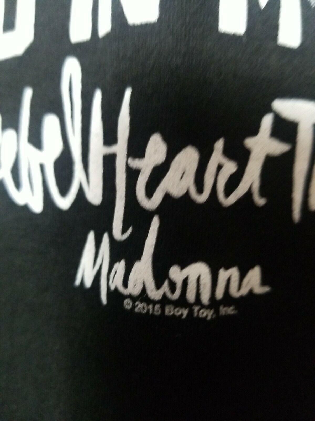 MADONNA REBEL HEART BITCH I'M MADONNA FAN CLUB ONLY PROMO SHIRT GHOSTTOWN  ALBUM