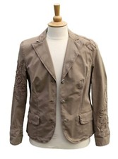 Luisa Cerano - Ladies Light Brown Cotton Jacket Size Uk 16