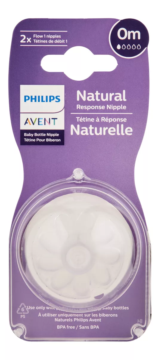 Philips Avent Natural Response Nipple Flow 1 2 Ct. Baby Bottle