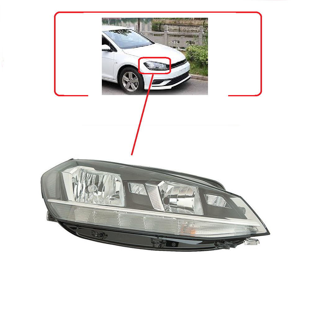 Faro anteriore alogeno a LED per Volkswagen Golf 7