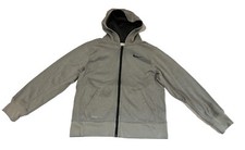Nike Therma-fit Full Zip Hooded Jacket Youth Medium Gray, 100 Polyester EUC